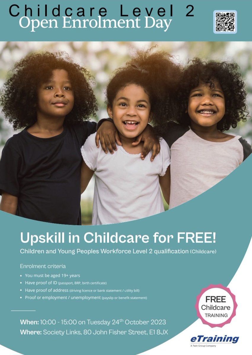 Open Day for free Childcare training courses