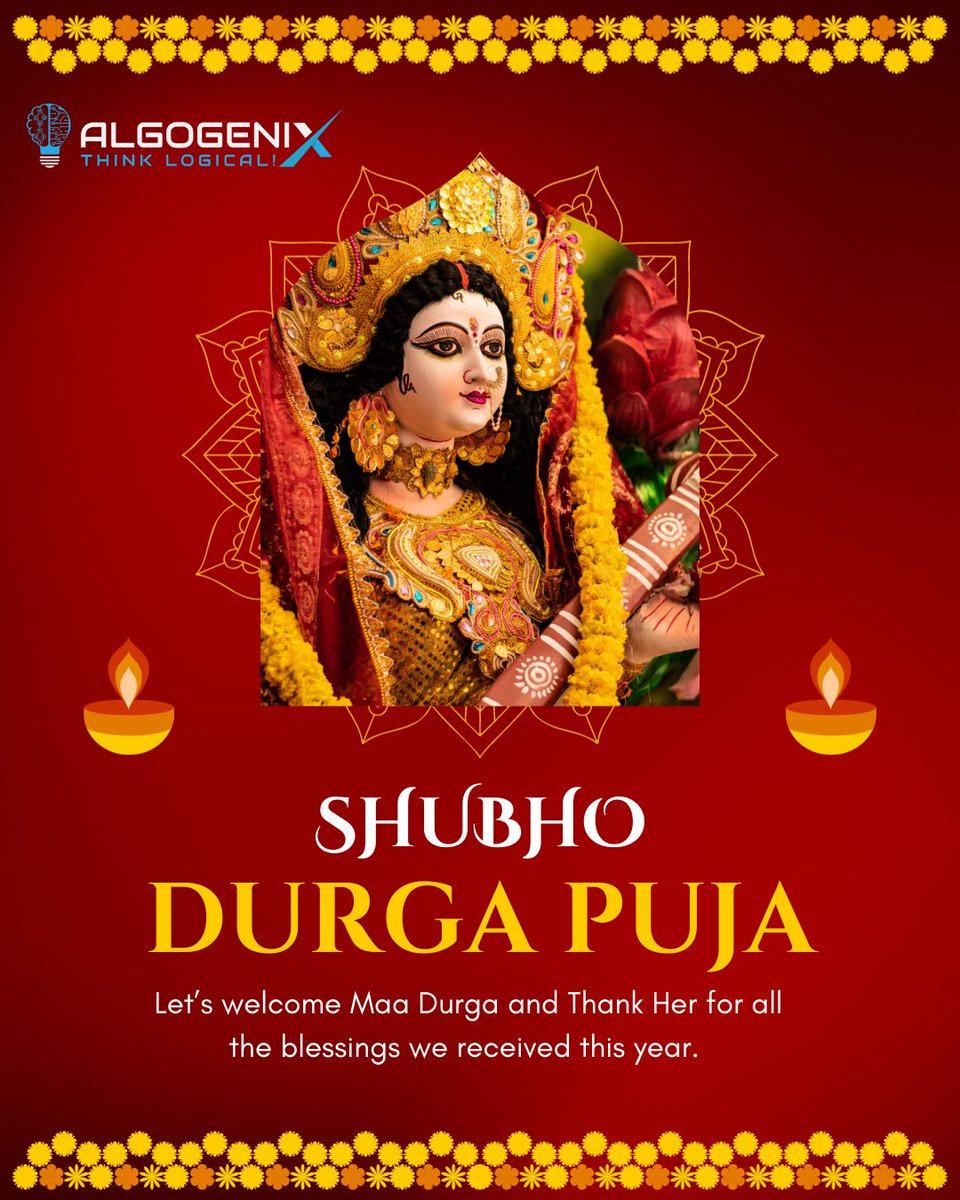 🌟 **Subho Durga Puja!** 🌟

May the goddess Durga bless you with strength, wisdom, and prosperity. Let's celebrate the triumph of good over evil with joy and devotion. 🙏🕉️ #DurgaPuja #FestivalOfJoy #BlessingsAndProsperity 🌺🪔🎉