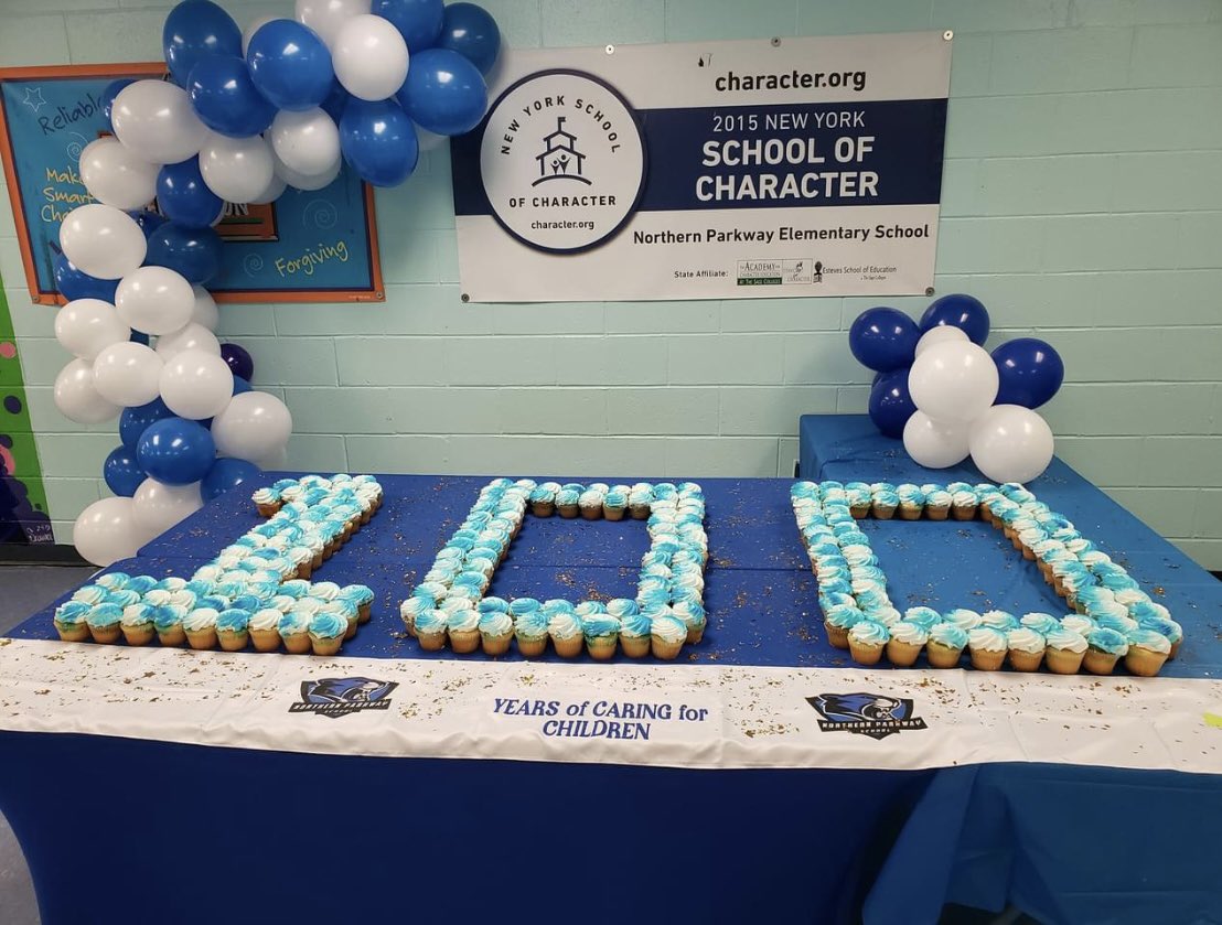 Celebrating 100 years @northernparkway #celebrating100years @UniondaleUFSD #npspta #cupcakemasters @JustTeachingELA