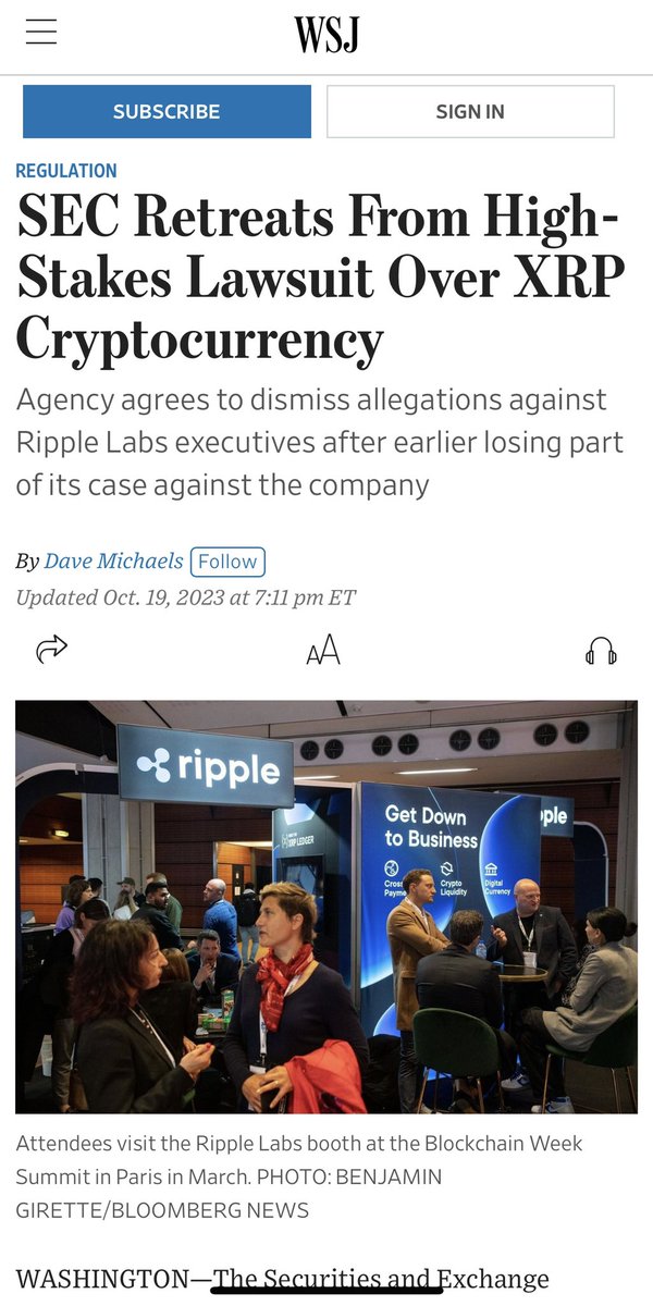 SEC drops lawsuit against Chris Larson and <a href="/bgarlinghouse/">Brad Garlinghouse</a>.

I can’t imagine the amount of stress this lawsuit will have put them and their families through.

To be dropped 2 years later. Something fishy going on.

Someone needs to look into <a href="/GaryGensler/">Gary Gensler</a> and the <a href="/SECGov/">U.S. Securities and Exchange Commission</a>.