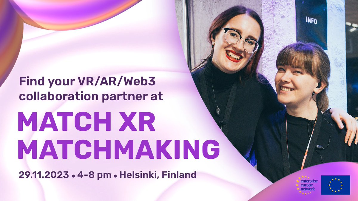 Tradition continues, as we will once again have #matchmaking at the #MatchXR event!😍✨

Have 20-minute 1-on-1 meetings with other participants &amp; meet new potential cooperation partners in the field of #XR #VR #AR #MR #AI #Web3

REGISTER FOR MATCHMAKING
👉 b2match.com/e/match-xr-202…