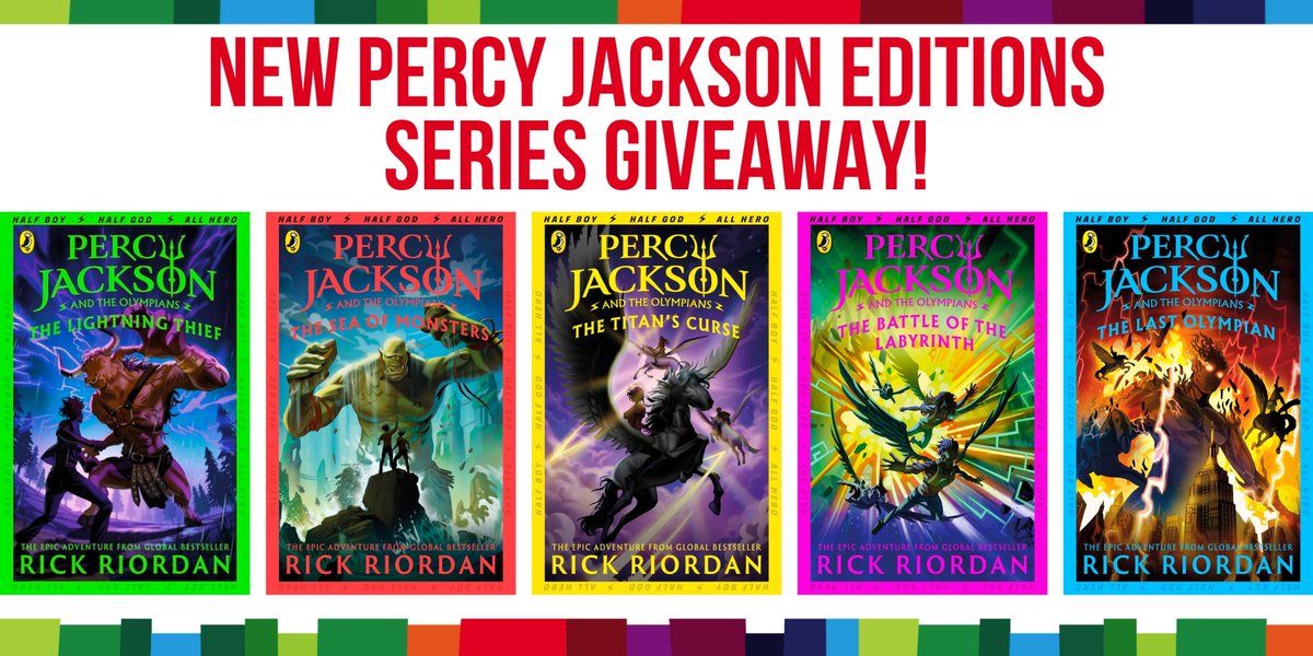 toppsta's tweet photo. WIN a set of these gorgeous NEW Percy Jackson editions by @rickriordan!

This classic series is bursting with adventure &amp; greek mythology and is hugely popular with readers 9+

To enter RT, FLW &amp; tell us what you're up to this half term

UK Only Ends 22/10
@puffinbooks https://t.co/wYxCWwV2qR