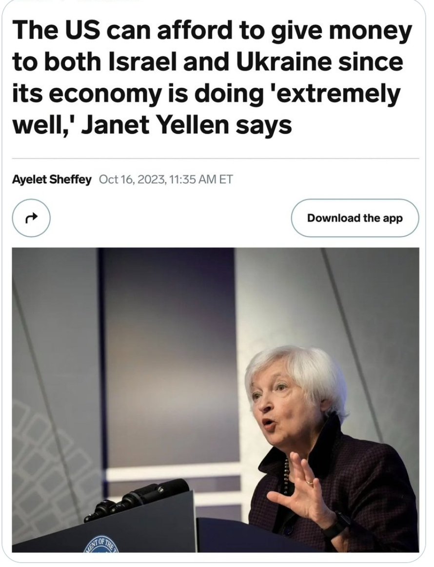 NUPEsupreme's tweet photo. @IWashington @TheLadieLah @ninaturner @NEGROREPUBLIC @ANDL_US INDEED!!!
* The 🇺🇸 Secretary of Treasury, Janet Yellen, says the US Economy is doing 'extremely well.' Cool .....cut the check! 💰💰💰
#AmericaOwesBlacks (FBA's)
#UnfinishedBusiness
#EconomicJustice
#ReparationsDue https://t.co/ioQr0EXE1w