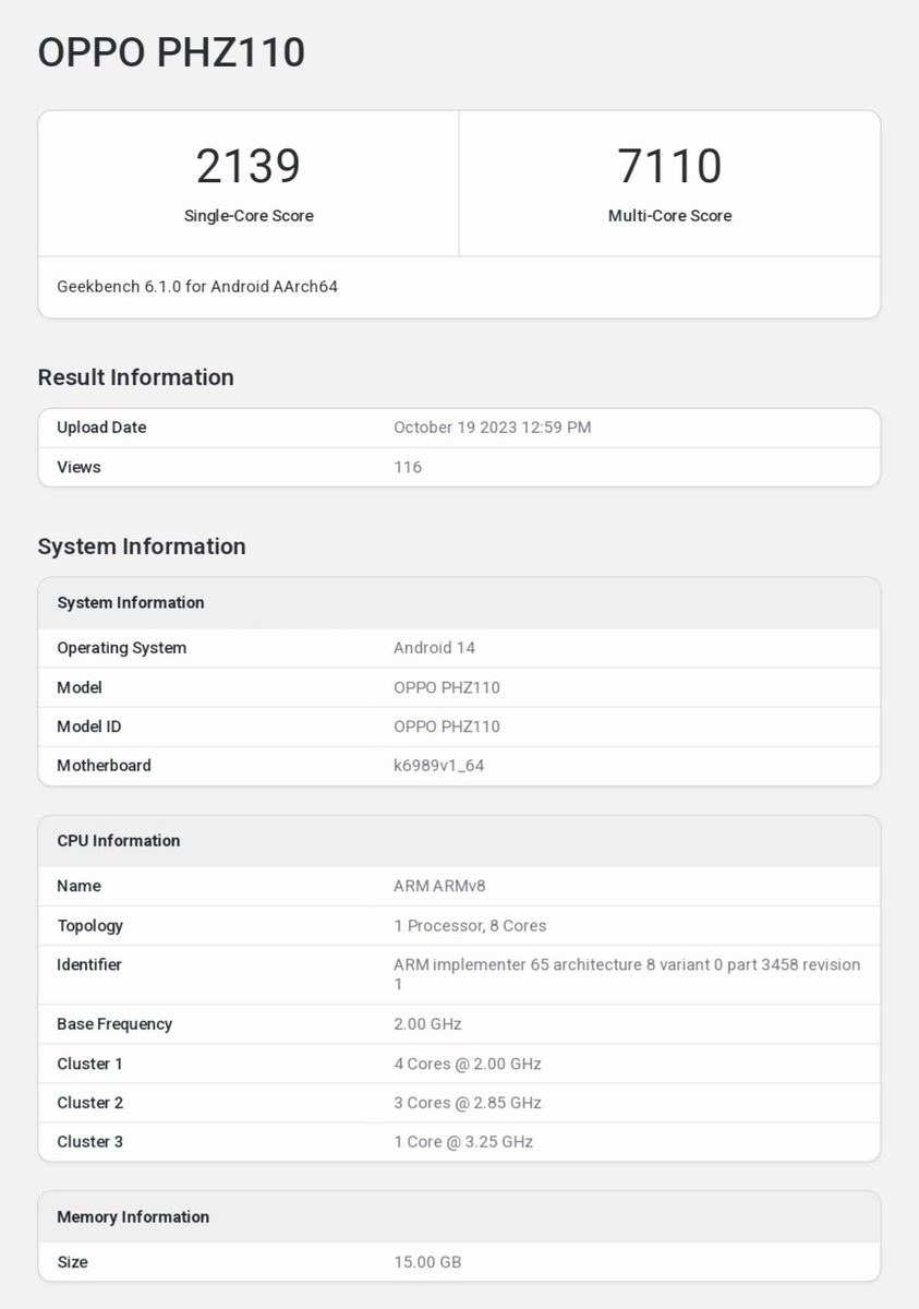 #Geekbench 6 Scores 📊 1️⃣ Samsung #GalaxyS24Ultra (SM-S928U) With Qualcomm #Snapdragon8Gen3ForGalaxy Single-Core Score: 2234 Multi-Core Score: 6807 2️⃣ OPPO #FindX7 (PHZ110) With Mediatek #Dimensity9300 Single-Core Score: 2139 Multi-Core Score: 7110