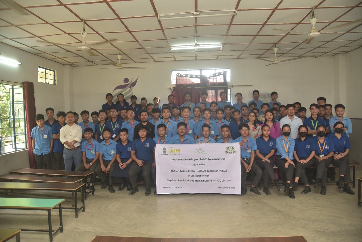 AicSelco's tweet photo. A workshop on Technology Entrepreneurship on #techchallenge is being held in partnership with the Nagaland Tool Room &amp; Training Centre. The goal is to motivate &amp; encourage young tech enthusiasts to embark on the entrepreneurial journey.
#technology #innovation #Entrepreneurship https://t.co/09r3PuD8P4