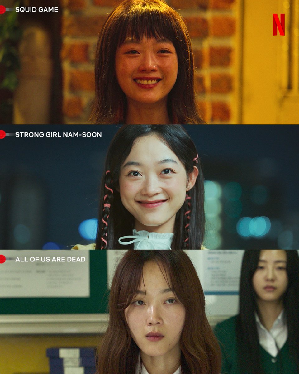 netflixth's tweet photo. สาวแกร่งอย่าง คังนัมซุน เป็นคนหน้าคุ้นหรอเนี่ยยย 😏

นอกจากใน ‘Strong Girl Nam-soon’ แล้ว อียูมี เค้ายังเคยฝากตำนานรอยยิ้มฝังใจ ใน ‘Squid Game’ และ เพื่อนร่วมห้องตัวแสบ ใน ‘All of Us are Dead’ ด้วยนะ /มีใครจำกันได้บ้างน้อ

#SquidGame #StrongGirlNamsoon #AllOfUsAreDead #NetflixTH https://t.co/g1EwpDPe6L