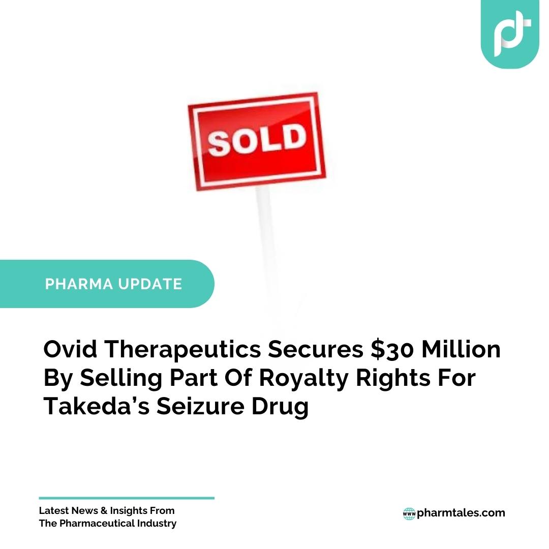 Ovid Therapeutics Secures $30 Million By Selling Part Of Royalty Rights For Takeda’s Seizure Drug

Read More: pharmtales.com/ovid-therapeut…

#pharmanews #pharmaupdates #Pharmtales #Dravetsyndrome #LigandPharmaceuticals #OvidTherapeutics #Royalties