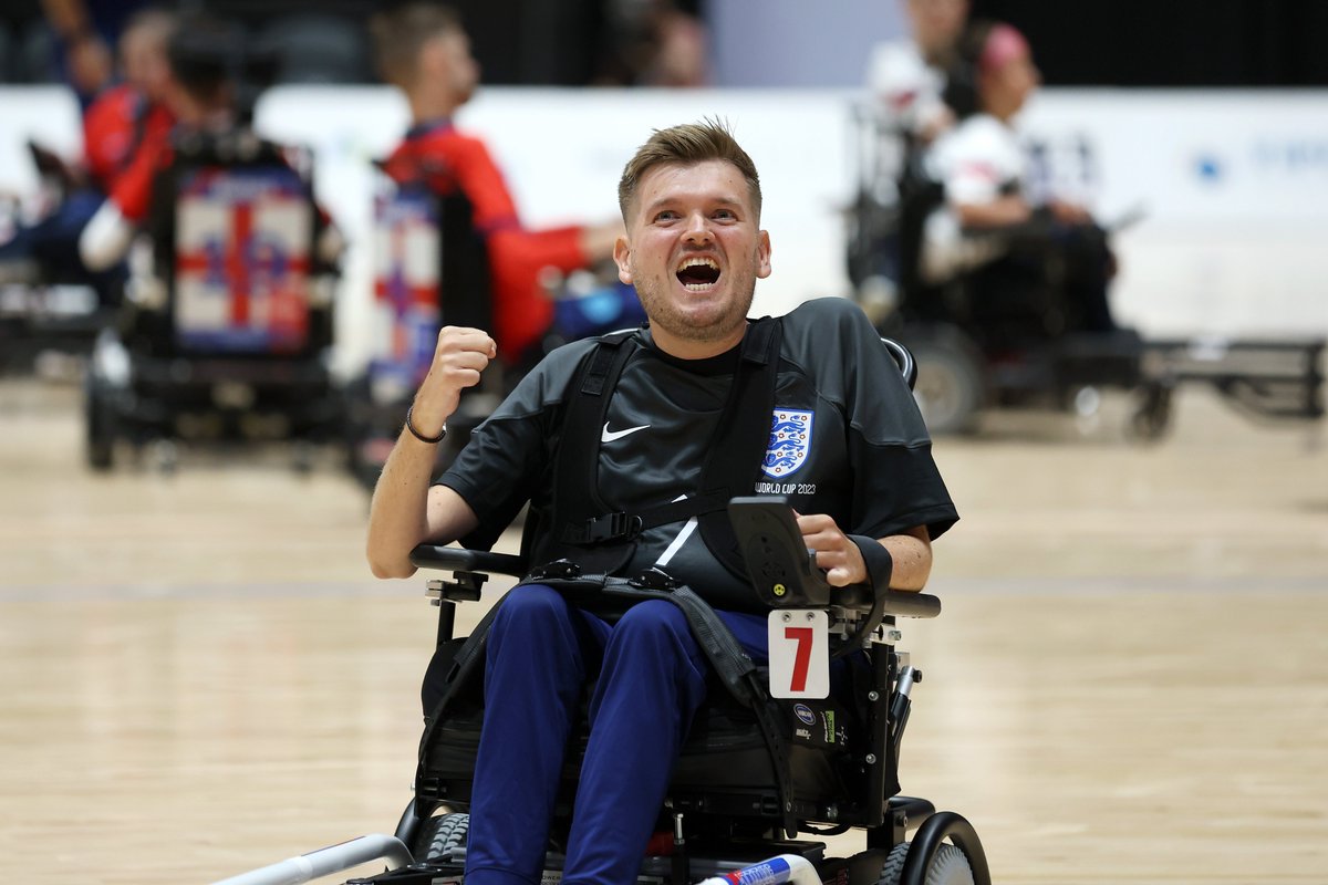 Congratulations to our England Powerchair team, who are through to the #FIPFAPowerchairWorldCup2023 final thanks to a 1-0 win against the USA! 👏

They’ll take on France in the final at 9am UK time – and you can watch it here: eng.football/HgsX0J