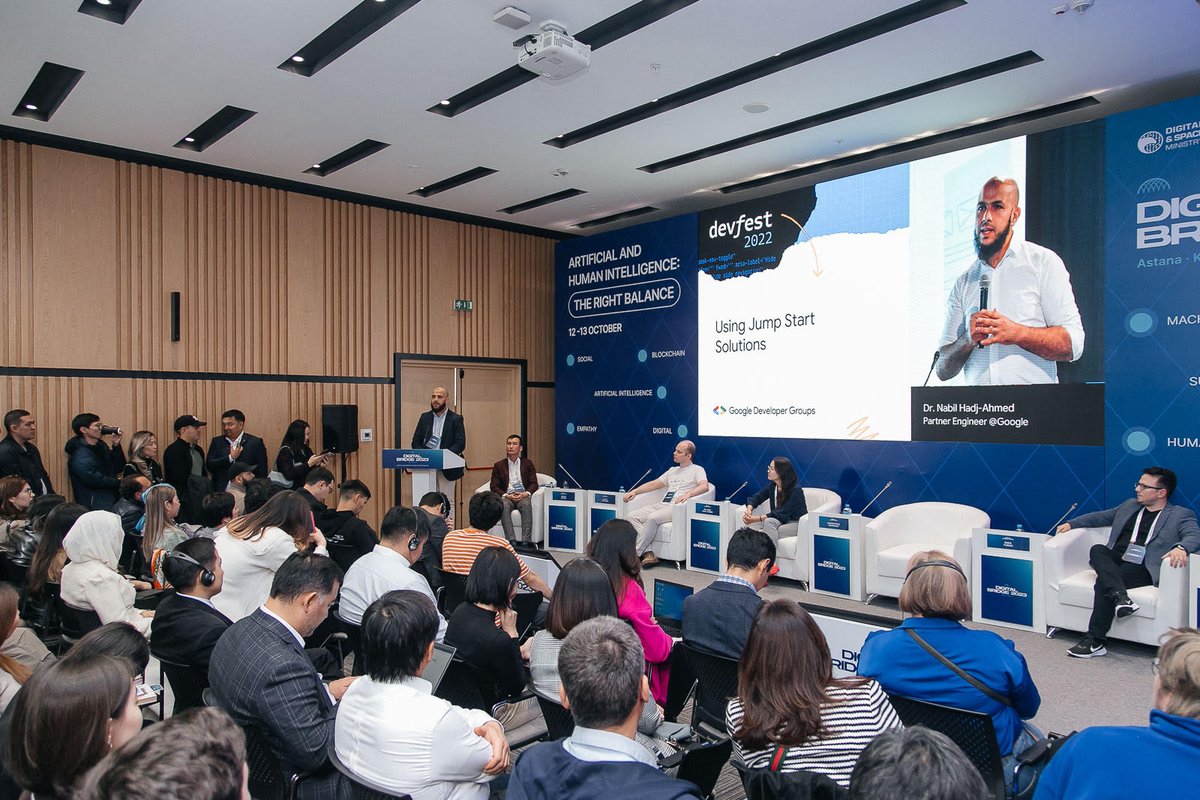 Aseke_Ai's tweet image. With support from @BarisYesugey DevFests are brought to new communities across 7 countries and 15 cities.
Thank you @NabilHadjAhmed1 @thedevenes @MunkhbatKhongo1 @alexey_rodionov Olzhas for engaging at the DevFest Astana 2023! More Fests: developers.google.com/community/devf… #DevFest2023 #GDG