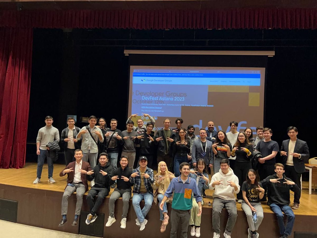 Aseke_Ai's tweet image. With support from @BarisYesugey DevFests are brought to new communities across 7 countries and 15 cities.
Thank you @NabilHadjAhmed1 @thedevenes @MunkhbatKhongo1 @alexey_rodionov Olzhas for engaging at the DevFest Astana 2023! More Fests: developers.google.com/community/devf… #DevFest2023 #GDG