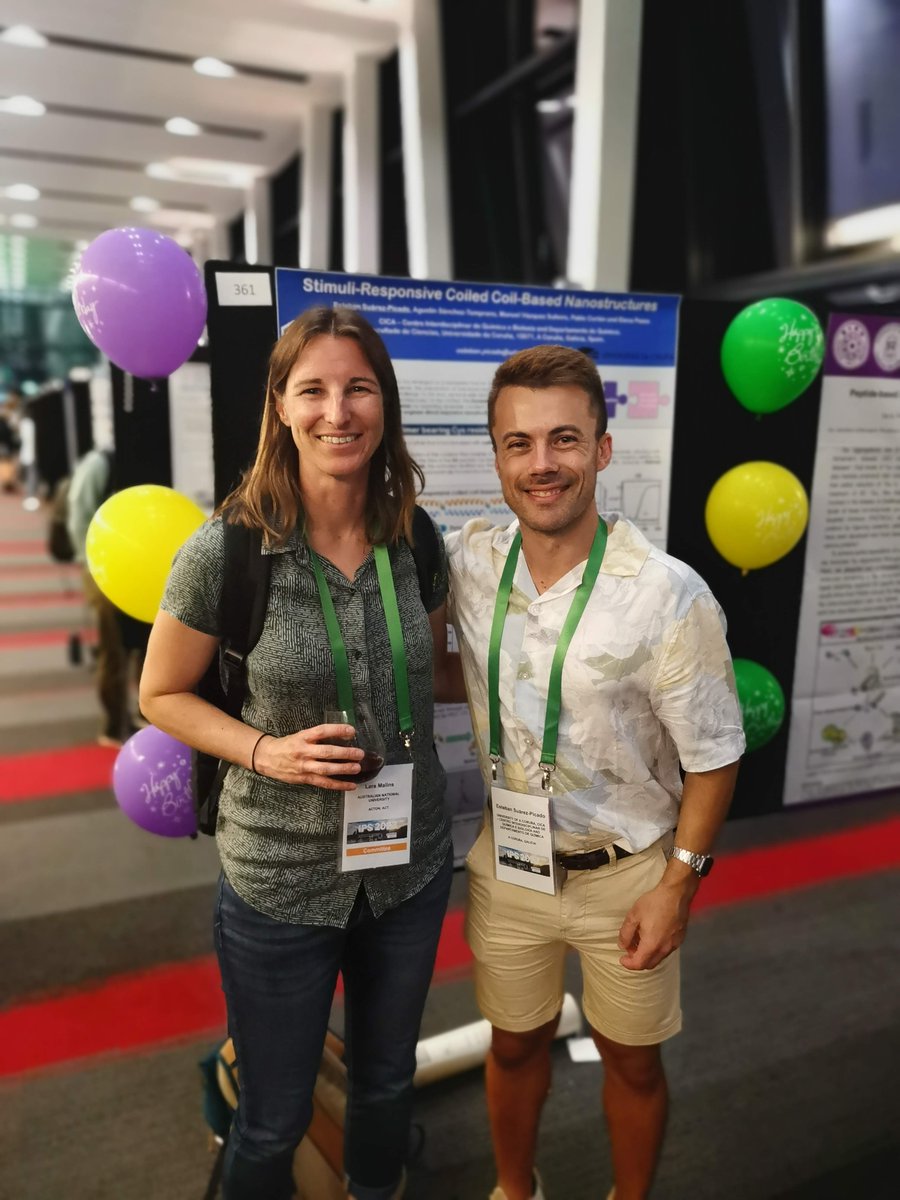 We had an awesome time this week at #AusPeptide2023 @AusPeptide and at the @ARC_CIPPS Annual Symposium in Brisbane! Great representation from the team, and big congratulations to Esteban @Esp90Dumbria for bringing home a poster prize!!🤩🥳