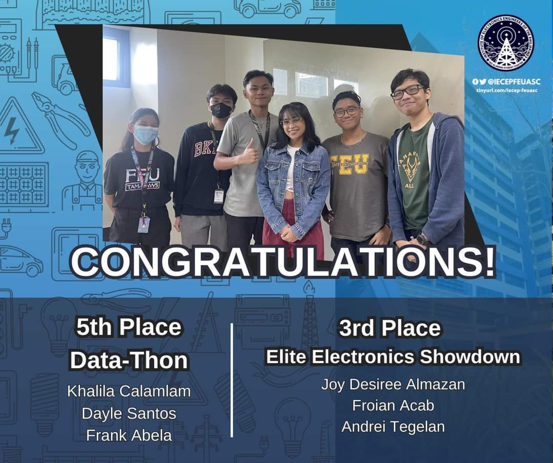 IECEPFEUA's tweet photo. IECEP-FEUASC commends our ECE ATamaraws who embodied bravery and conquered the impossible by putting forward their intellect and excellence in the Digital ECExploration Wanders of the Academic: 𝑶𝒅𝒚𝒔𝒔𝒆𝒚! 🌌

#Datathon23
#EES23
#Odyssey
#DesignCreateDevelop https://t.co/FmEcyBkkDb