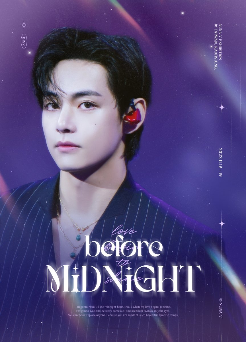 _nuna_V's tweet photo. 𝐛𝐞𝐟𝐨𝐫𝐞 𝐌𝐢𝐃𝐍𝐢𝐆𝐇𝐓✨
; Love begin to shine

1️⃣ NUNA V Photo Exhibition 

-
in Taiwan, Kaohsiung
𝟐𝟎𝟐𝟑.𝟏𝟏.𝟏𝟖-𝟏𝟗
🎟門票販售 : 2023.10.23. 17:00~ (台北時間) 
https://t.co/LuLC34pS2o

-
in Japan, Osaka
𝟐𝟎𝟐𝟑.𝟏𝟏.𝟐𝟓-𝟐𝟔
🎟チケットオープン : 2023.10.20. 18:00~
https://t.co/Jc5fu6t8Hq

#Love_begin_to_shine