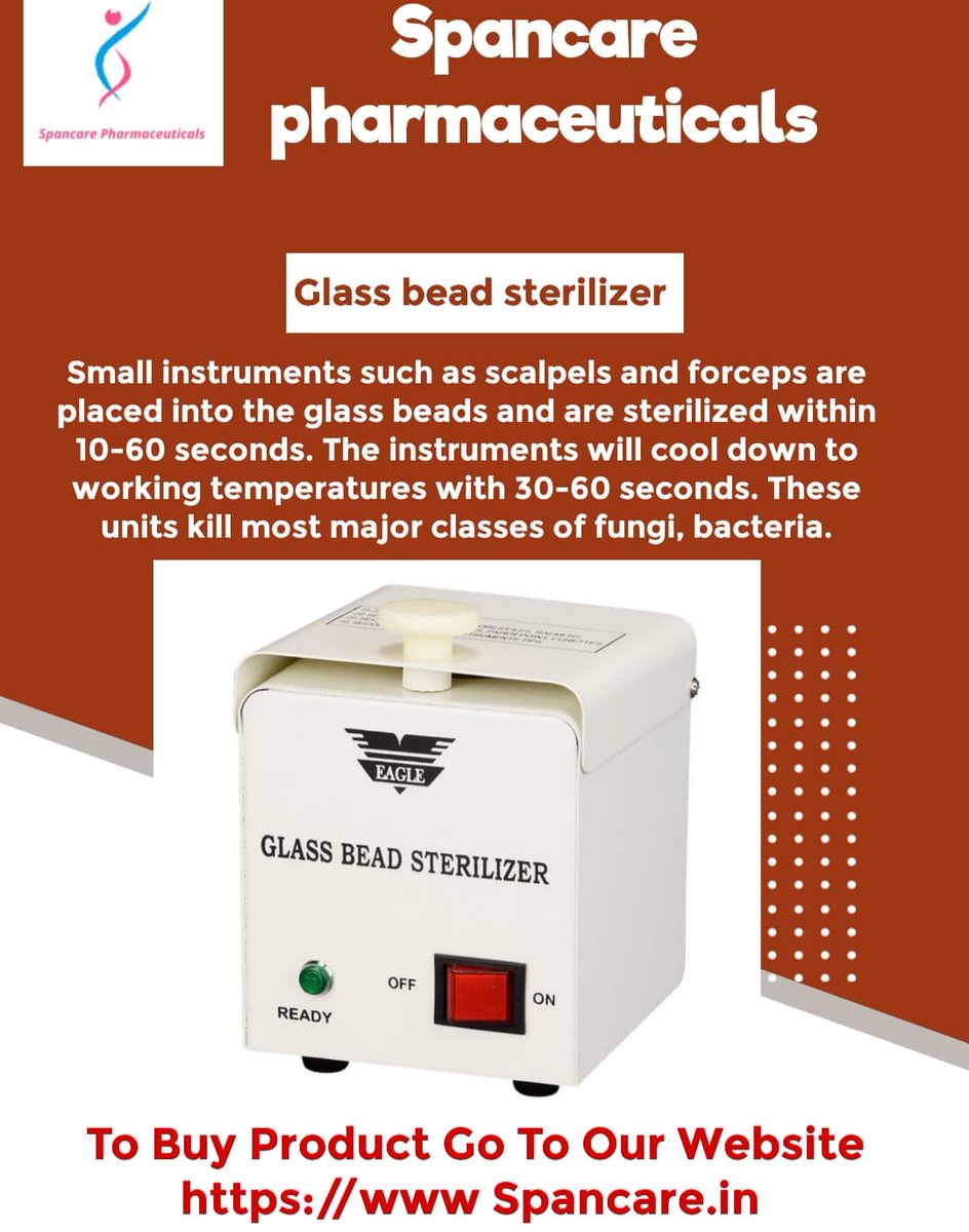 spancare's tweet image. Glass Beed Sterlizer 

CONTACT US - WHATS APP NUMBER -   91+83779 35124
spancare.in

#Glassbeedsterlizer #Dental #Dentaldoctor #Dentist #Glasgowdoctor #Liverpooldoctor #Cambridgedoctor #Brightondoctor