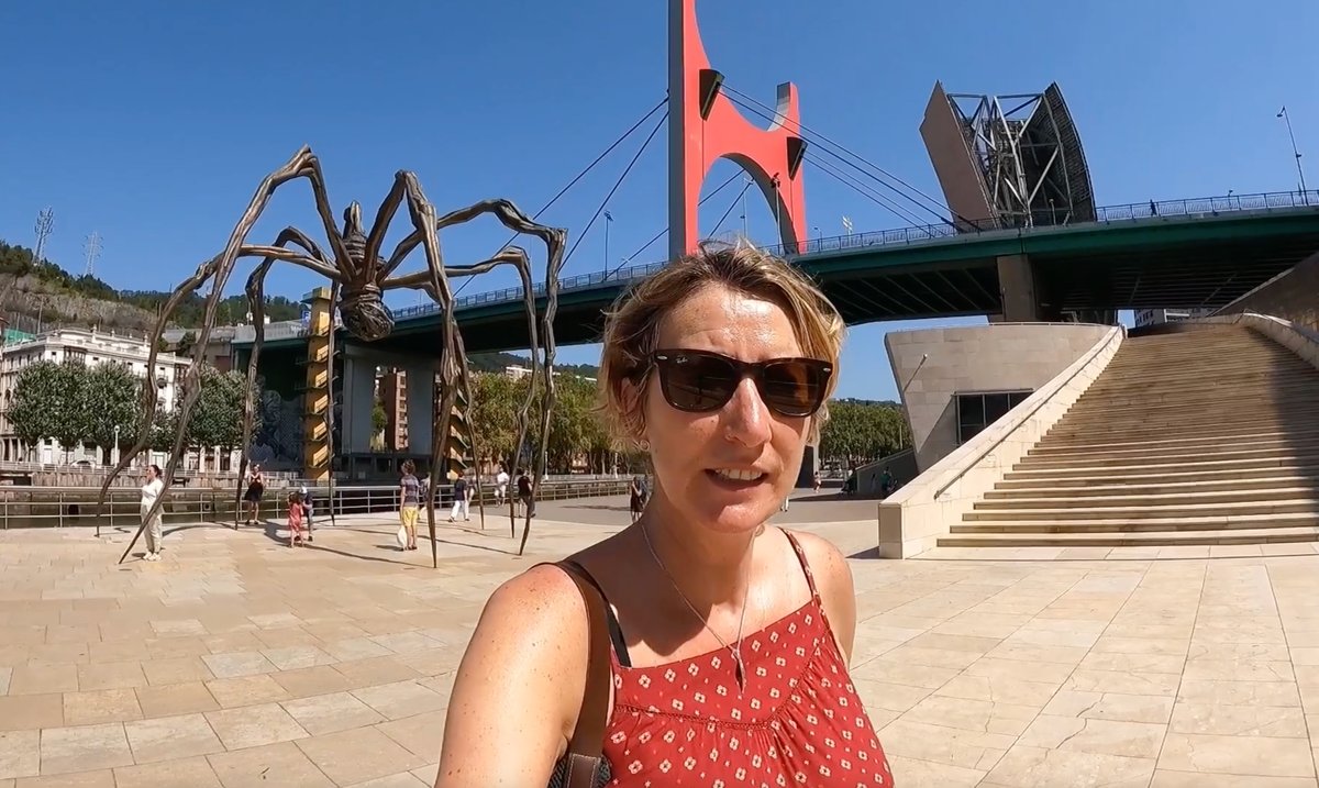 SueWhereWhyWhat's tweet photo. A fantastic two days in #BilbaoSpain during the fun Aste Nagusia festival in August. Join me on my Bilbao, Spain Walking Tour as I go on a self-guided wander around the old town & the stunning Guggenheim Museum. https://t.co/5uXyYwLttz https://t.co/Y5YhVVP7Ak