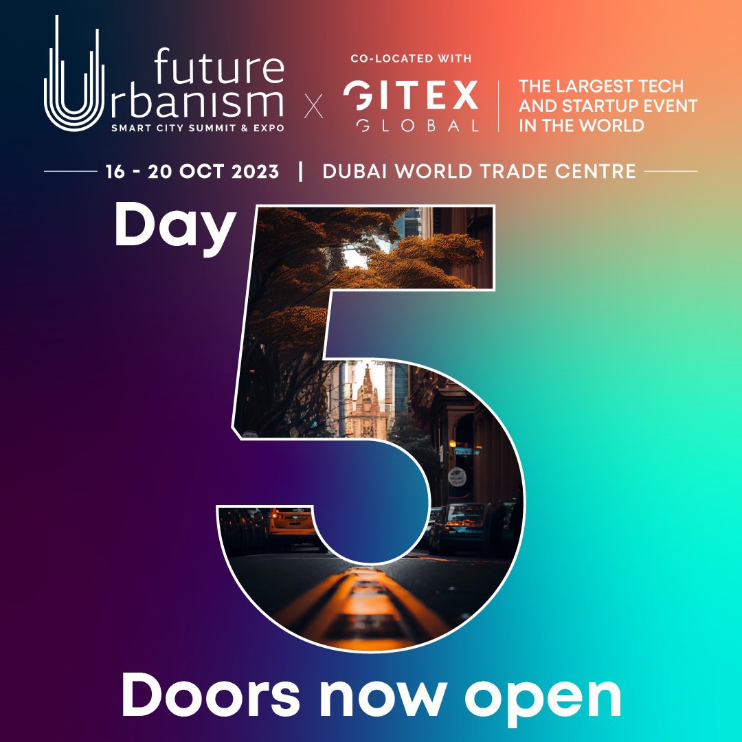 Future Urbanism Smart City Summit & Expo (@futureurbanism) on Twitter photo 💥 It's the final day of #Futureurbanismexpo and you can’t MISS OUT!!
The excitement is at its peak, from gripping exhibitors to the unveiling of exclusive products, today is loaded with surprises! 🎉
⏰ 10am to 5pm <a href="/DWTCOfficial/">Dubai World Trade Centre</a>
🔗Get your pass: bit.ly/3Y5cTvu 💥 It's the final day of #Futureurbanismexpo and you can’t MISS OUT!!
The excitement is at its peak, from gripping exhibitors to the unveiling of exclusive products, today is loaded with surprises! 🎉
⏰ 10am to 5pm <a href="/DWTCOfficial/">Dubai World Trade Centre</a>
🔗Get your pass: bit.ly/3Y5cTvu