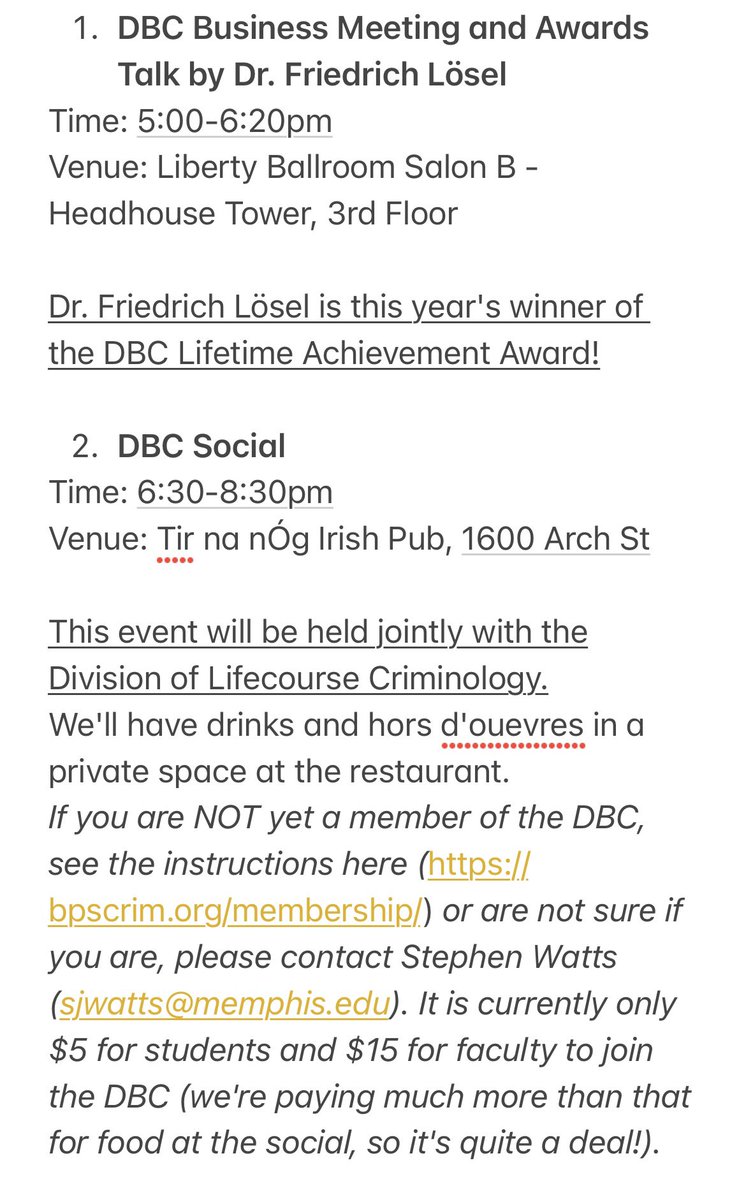 ASC is less than a month! Here are some DBC events at ASC that you don’t want to miss out on Nov 16 (Thursday)! We're excited to see everyone in Philadelphia!