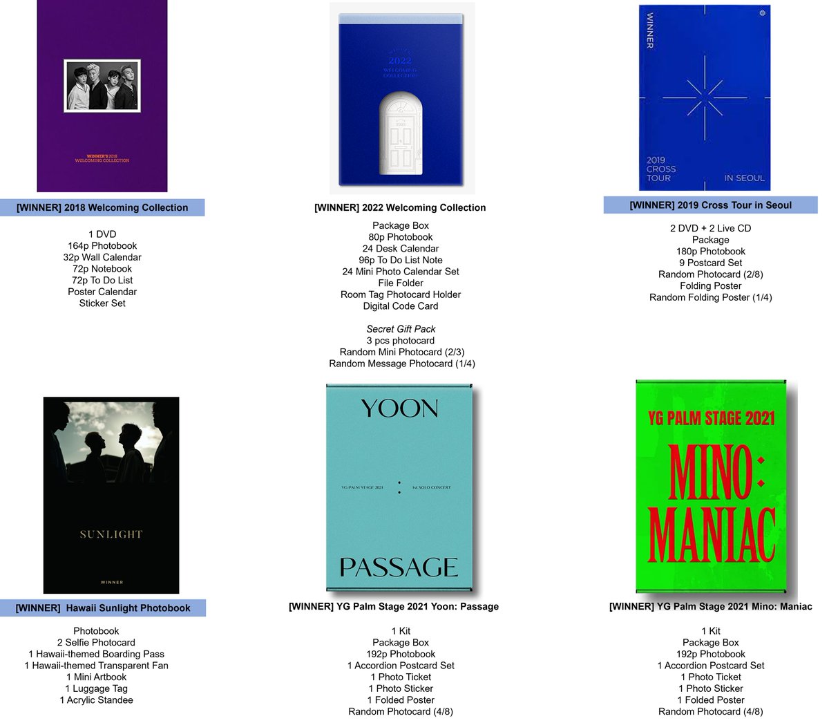 [ #MHMshop] WINNER ONHAND OFFICIAL AND UNOFFICIAL GOODS

🧜‍♀️ Albums, DVDs
🧜‍♀️ Official MDs from albums
🧜‍♀️ Magazines
🧜‍♀️ Support goods
🧜‍♀️ Collaboration MDs (d'Alba, crocs, frei, etc)

🧜‍♀️ Form: forms.gle/yNZ6JrZDUWBjtT…