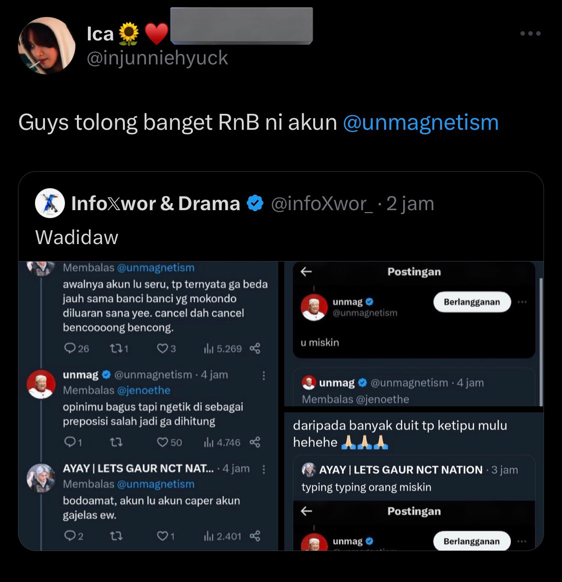 unmagnetism's tweet photo. ga takut, aku punya allah https://t.co/H8Ad6LurTe