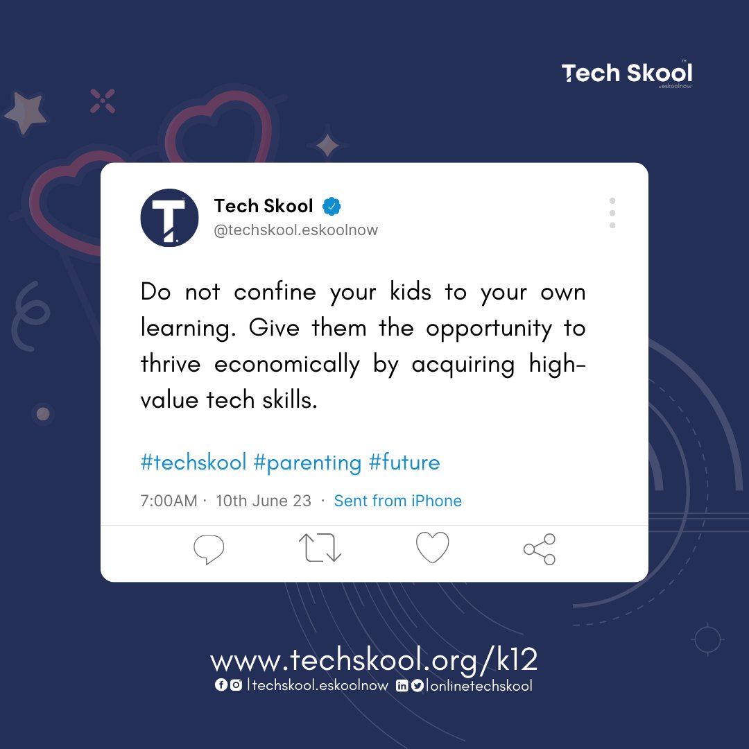 ituramide_p's tweet photo. @onlinetechskool
Enroll your children to learn tech skills alongside their academic schedule for Tech skool's October 2023 Learning Session. Learn with self-paced video lessons and live weekend classes termly. To enroll, visit https://t.co/eArvTj0Flb

#techskool #education https://t.co/JGQUx7jctg