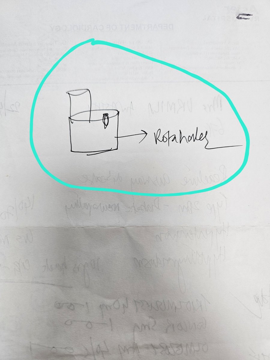 DrDeepakKrishn1's tweet photo. A pleasure to see prescriptions of good doctors. You always get something to learn. 
Note the diagram of a rotahaler  explaining the use in a simple sketch! For a patient with asthma. By none other than @serioustaurean 😊 https://t.co/teDfDvoYSV