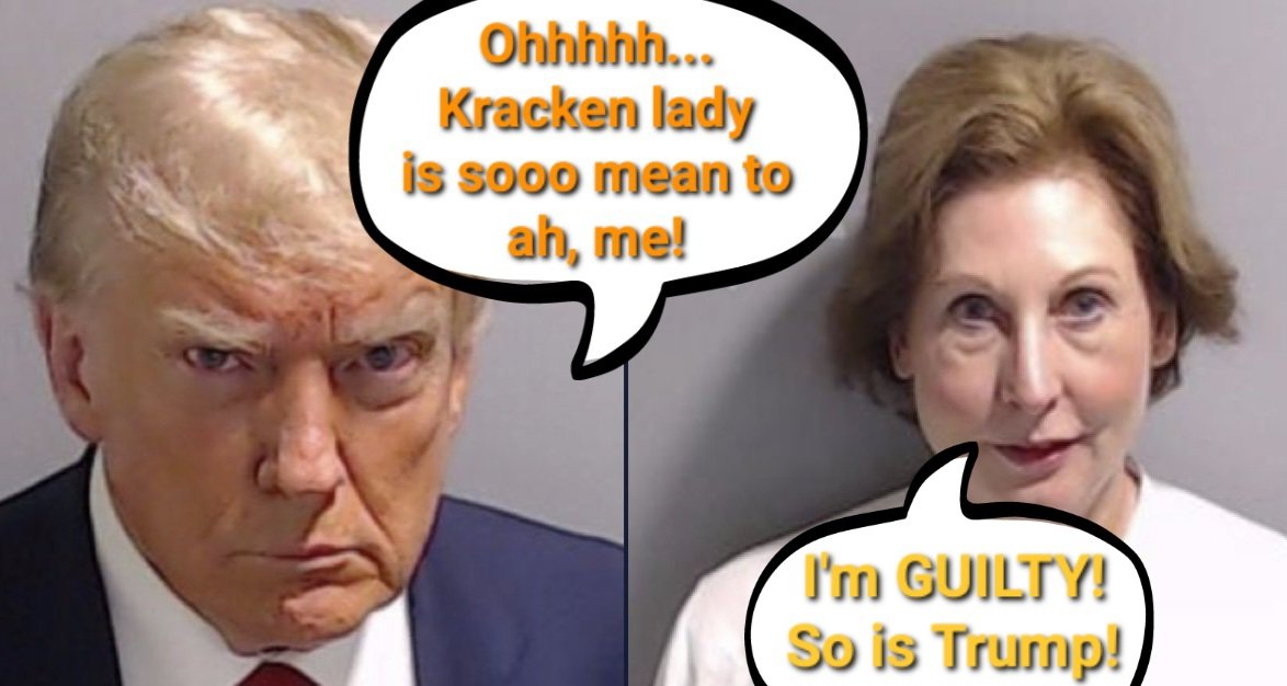 'Ohhh that's sooo, ah mean Kraken lady, you're fired!'-#Trump  @realDonaldTrump-#GuiltyAsCharged!🤭