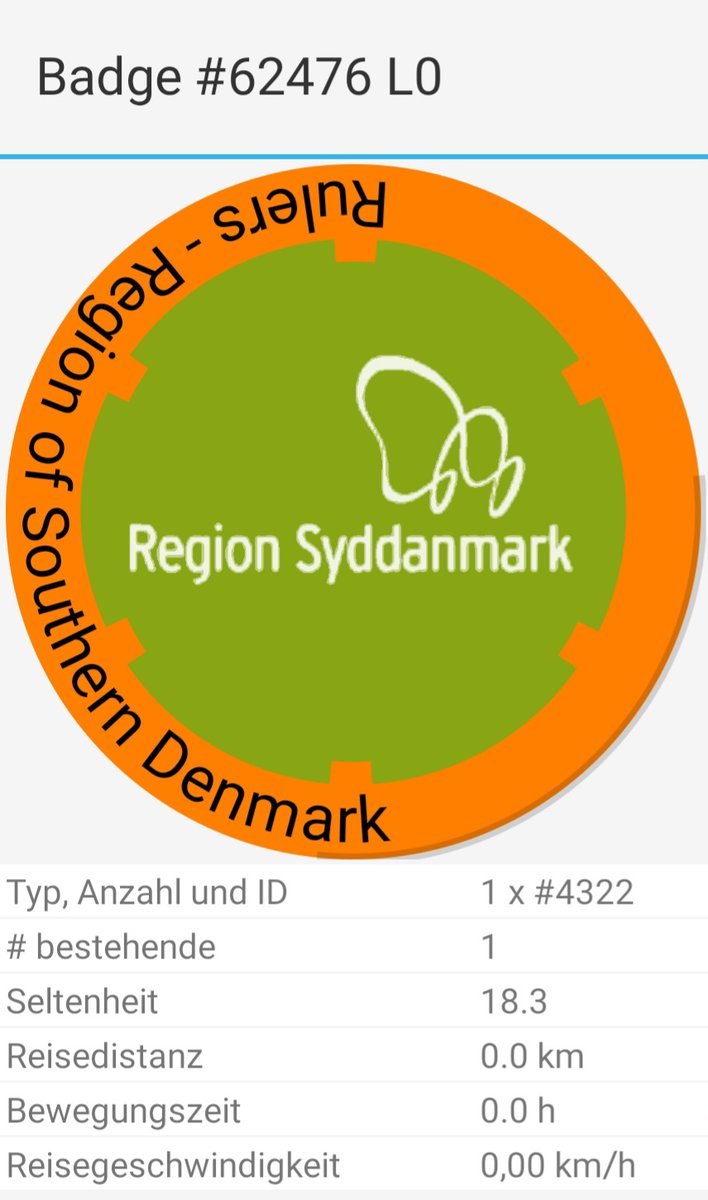 Sternenwandere3's tweet photo. Also ruling region Southern Denmark in #badgersmmo now. Wonder how long this will last... #syddanmark #gpsgame #locationbasedgame #geogaming #mobilegaming https://t.co/BXnG8tVZ5s