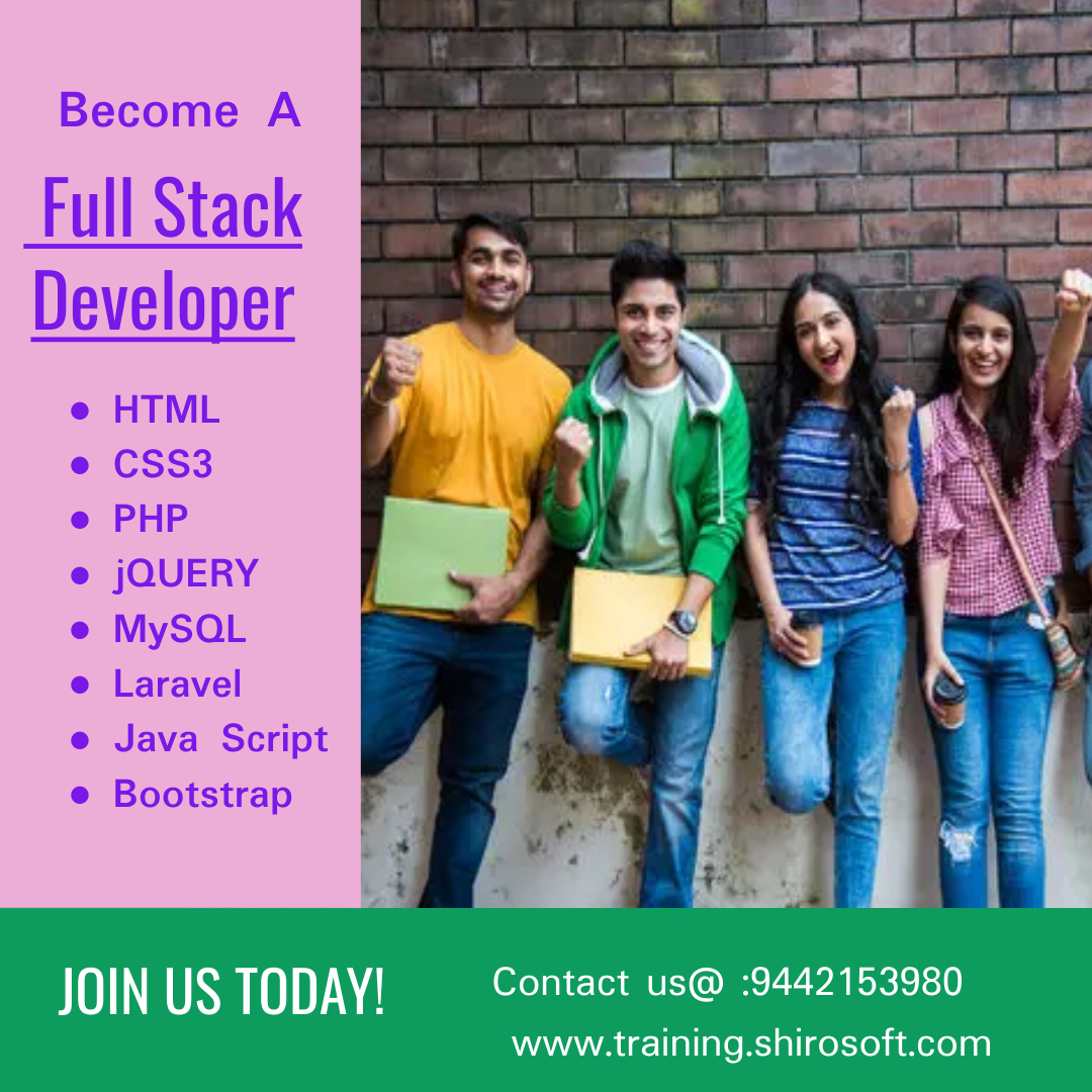 TrainingShiro's tweet photo. Full stack developer course in nagercoil https://t.co/inzyYpfu7f
#html #css3 #javascript #jquery #bootstrap #php #mysql #Laravel   #nagercoilcomputertraining #Wordpress #GoogleAnalytics #datascience #dataanalytics #dataanalyticwithpowerbi #dataanalyticswithexcel https://t.co/GFom1YKdQa