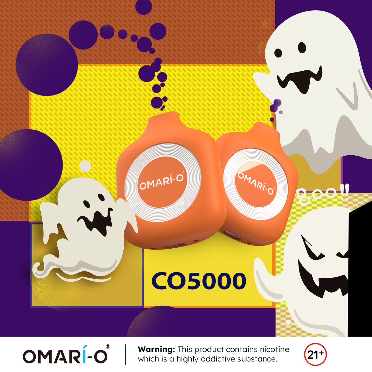 omarioofficial's tweet photo. Boo-tiful vapes for a fang-tastic Halloween!๐
#omario CO5000๐
Warning: This product contains nicotine you must be of legal age to vape.
#vapelife #halloween #vapetime #vapecity #vapegirl #vapenation #vapelove #Friday https://t.co/8rewDgQEjm