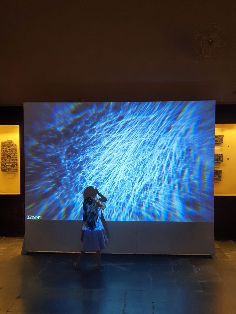 FranceinPak's tweet photo. @LahoreDigiFest @JustineEmard presented Somnorama I, a representation of the successive states of consciousness of an 👨‍🚀’s sleep in space, expressed through light, movement and vibration, &amp; drawing from biosignals collected by @CNES. @EUNIC_Global @IFParis @aflhr https://t.co/kgYs6HmXXX