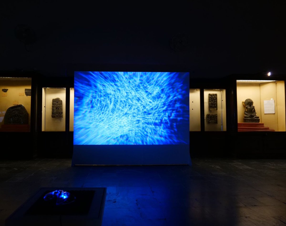 <a href="/LahoreDigiFest/">Lahore Digital Arts Festival</a> <a href="/JustineEmard/">Justine Emard</a> presented Somnorama I, a representation of the successive states of consciousness of an 👨‍🚀’s sleep in space, expressed through light, movement and vibration, &amp; drawing from biosignals collected by <a href="/CNES/">CNES</a>. <a href="/EUNIC_Global/">EUNIC</a> <a href="/IFParis/">Institut français</a> <a href="/aflhr/">Alliance Française de Lahore</a>