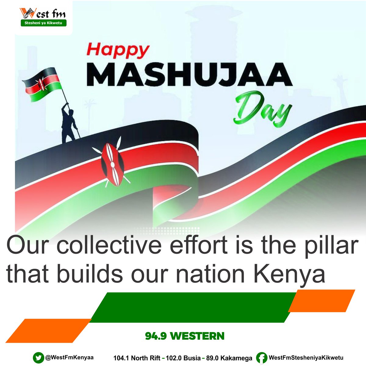 nabanginick1's tweet photo. Siku kuu ya Mashujaa 

60th celebration 

@WestFmKenyaa 
@robertilukol 
@mfalmeKab 
@VictoriahSinda2 https://t.co/8xpeRAmOuP