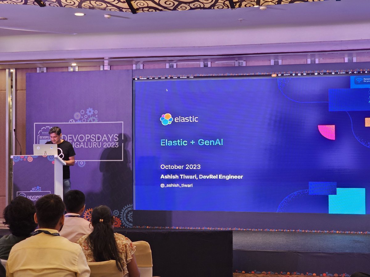 devopsdays_blr's tweet image. We have @_ashish_tiwari from @elastic telling us more about Elastic, applications, use cases 

Thank you @elastic for being our sponsor. #DevopsDaysBLR  is possible because of you 💖