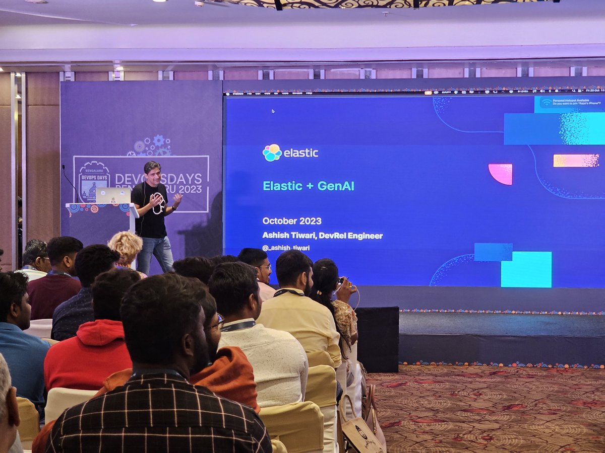 devopsdays_blr's tweet image. We have @_ashish_tiwari from @elastic telling us more about Elastic, applications, use cases 

Thank you @elastic for being our sponsor. #DevopsDaysBLR  is possible because of you 💖