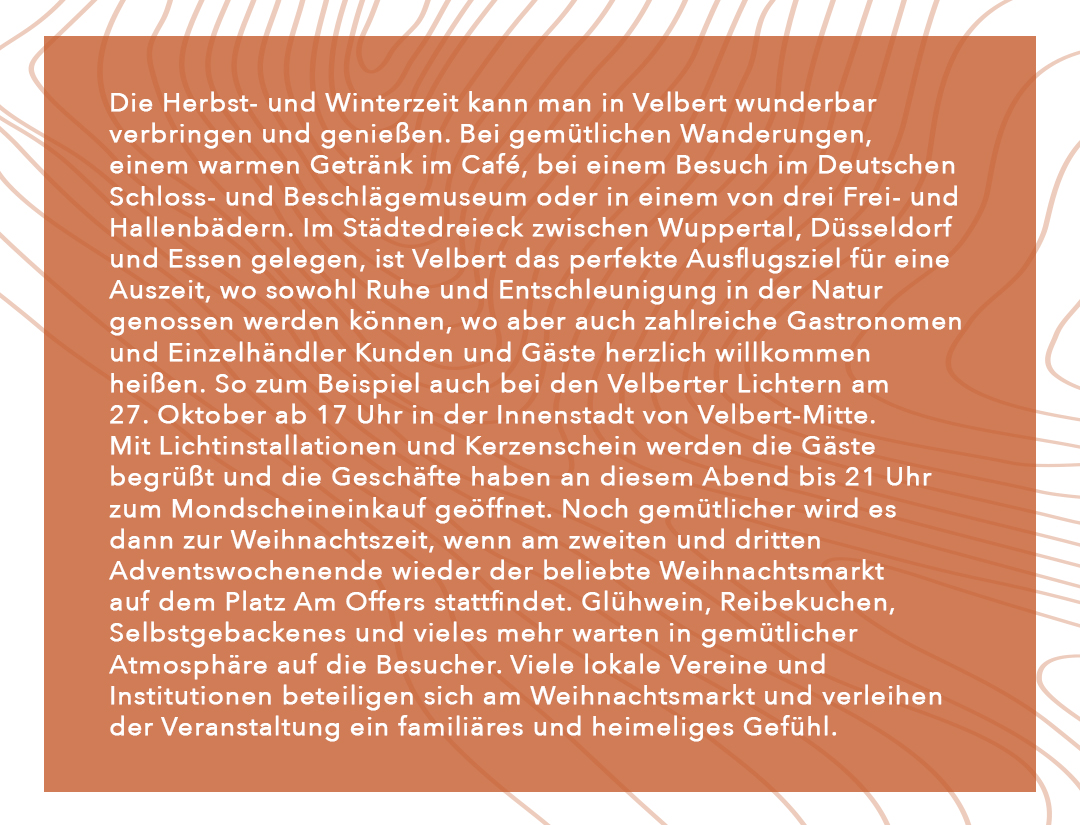 wildganz_com's tweet photo. Ganz wild auf #velbert

Die #Herbst- und #Winterzeit kann man in ##Velbert wunderbar verbringen und genießen. Bei gemütlichen #Wanderungen, einem warmen Getränk im Café, bei einem Besuch im Deutschen Schloss- und Beschlägemuseum oder im Hallenbad.

https://t.co/UlyS8XUyP7 https://t.co/aAMaCF12d8