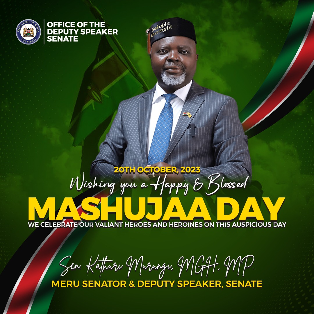 Grateful for the privilege to serve our incredible nation. On this Mashujaa Day, let's continue working together for a brighter, more prosperous Kenya. 🇰🇪💪 #MashujaaDay #PublicService #KenyaForward #Kamashinani #KaveveKazoze