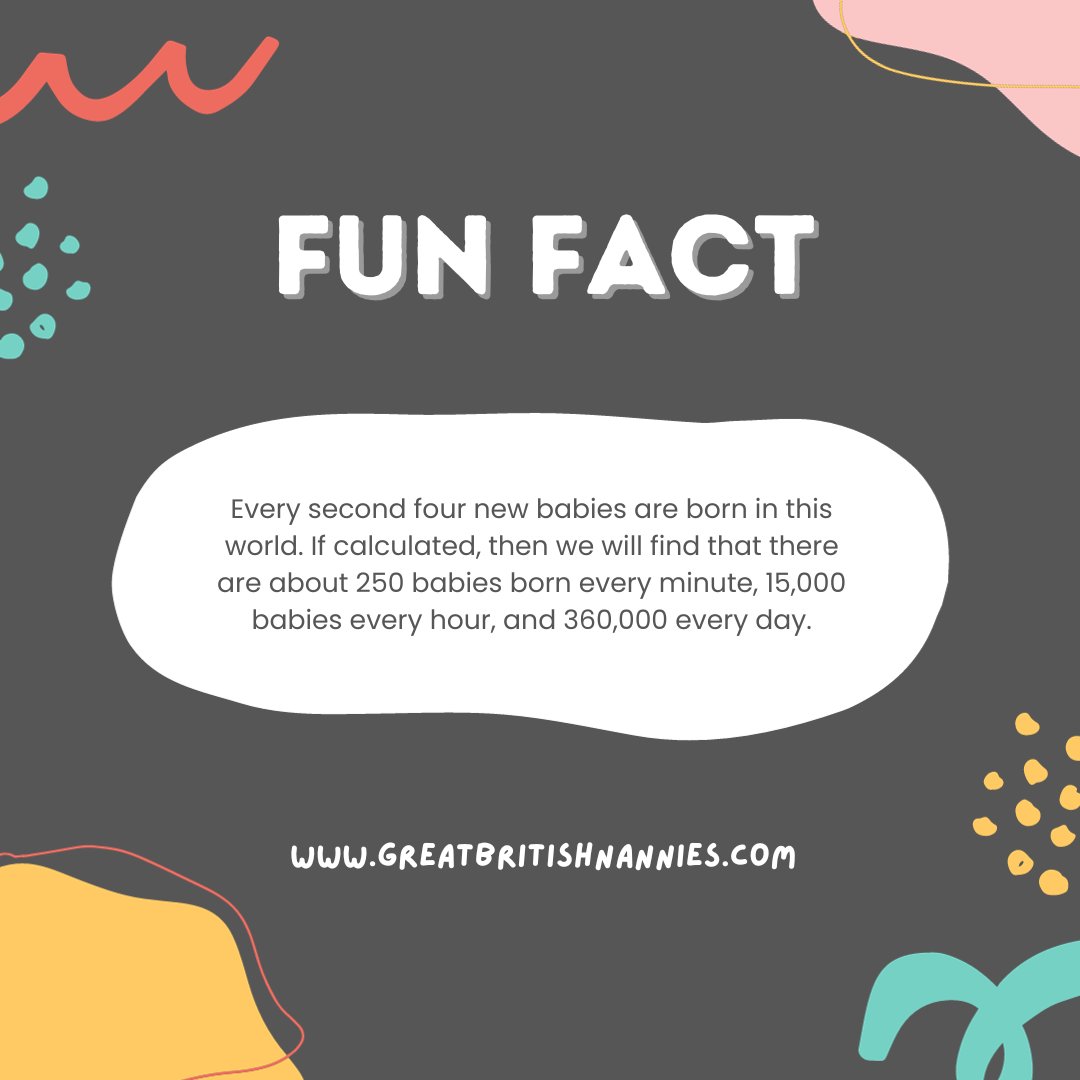 Fun Fact #childcare #children #kids #educations #earlylearning #childcareprovider #nanny #governness #earlychildhoodeducation #learningthroughplay #learning #parents #toddlers #toddler #childdevelopment #qualitychildcare #toddlerlife #nannylife #fun #family #earlyeducation #teach