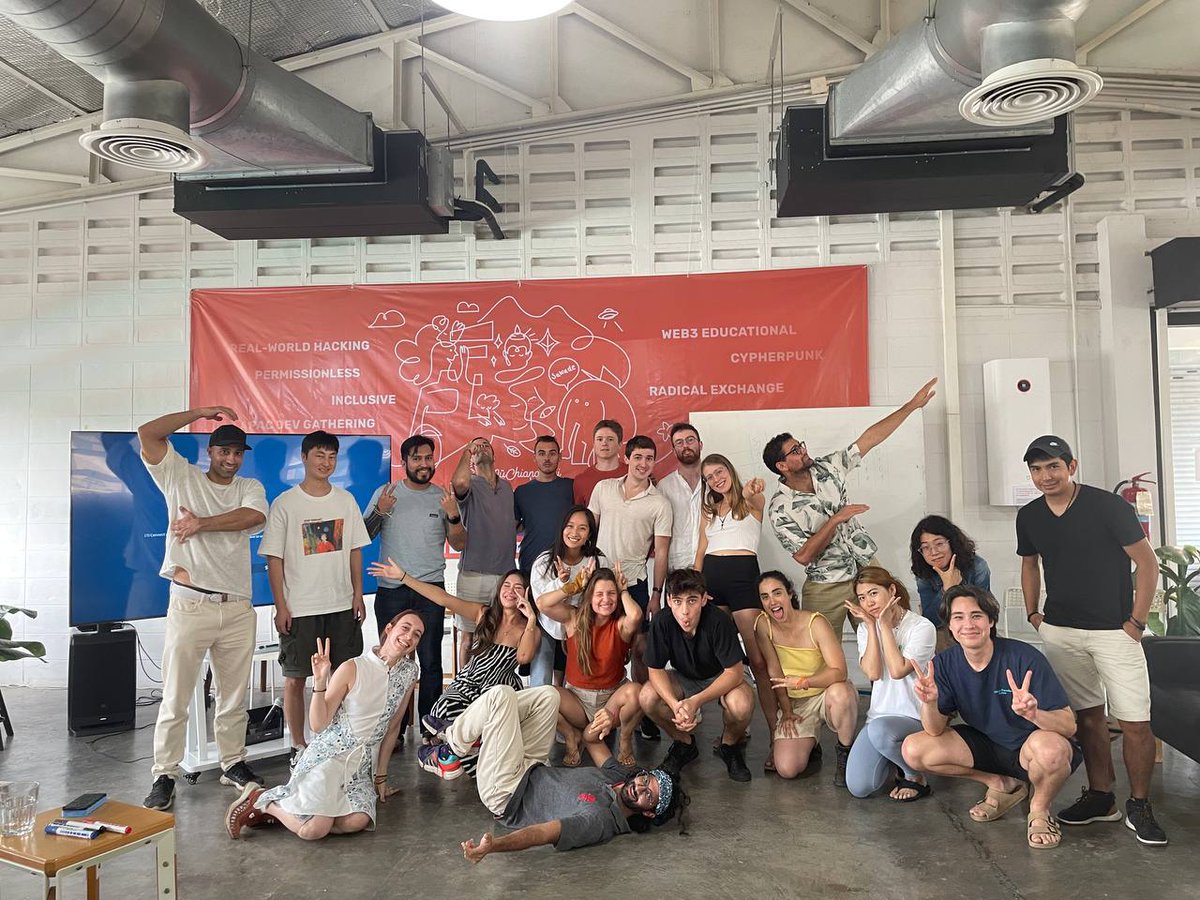 themu_xyz's tweet photo. We're waiting for you today at Punspace Tha Phae Gate!!
starting at 15h for our #Muvathon presentations ๐
and at 16h for an Ethereum Scalability Meetup๐
@StarknetFndn @EFDevcon @omarespejel @ethpadthai @contributedao https://t.co/U2fGFnRrXr