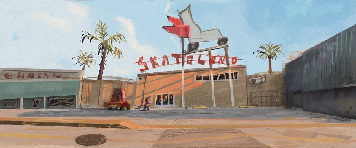 Skateland 🛹 

#visualdevelopment #visdev #art #animation #painting