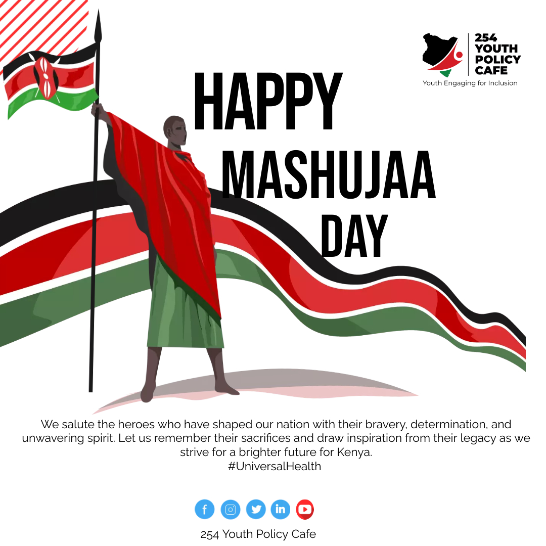 254YPC's tweet photo. We wish all Kenyans a Happy Mashujaa Day 2023!

#mashujaa #kenyans #policies #youths

#mashujaaday2023 https://t.co/snxg1De1br