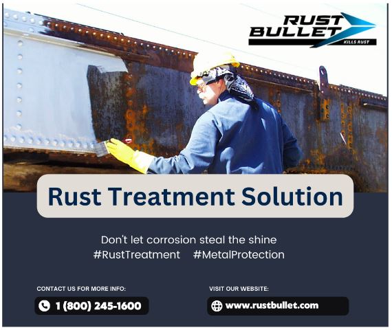 rustbullet's tweet image. Whether it's your car, boat, or outdoor furniture, Rust Bullet's advanced formula will keep rust at bay. Don't let corrosion steal the shine; choose Rust Bullet today &amp;amp; let your investments stand the test of time.rustbullet.com
#RustTreatment #MetalProtection #RustBullet