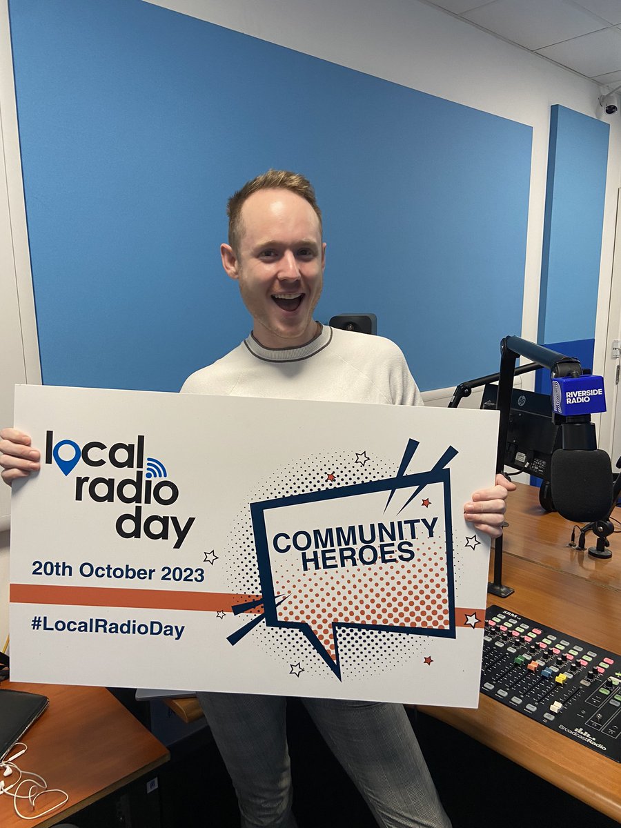 Breakfast Presenter <a href="/mynamesmartin/">Martin Joseph</a> is celebrating #LocalRadioDay on Riverside Radio this morning. All day you’ll hear some inspiring #CommunityHeros from across South West London!