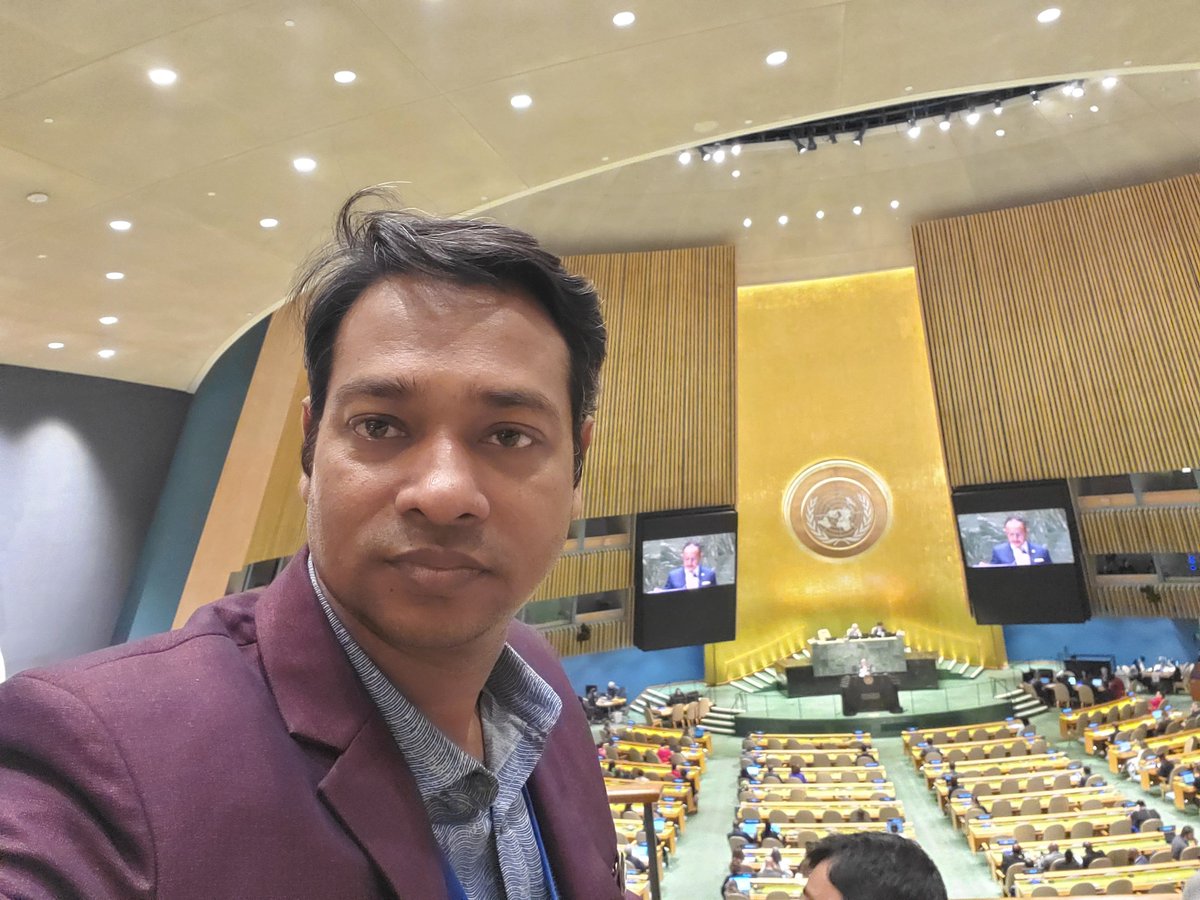 AwalCho's tweet photo. Participation in the 78th UN Assembly meeting. Bangladesh Prime Minister Sheikh Hasina gave a speech on this day. https://t.co/syUtrbvvBB