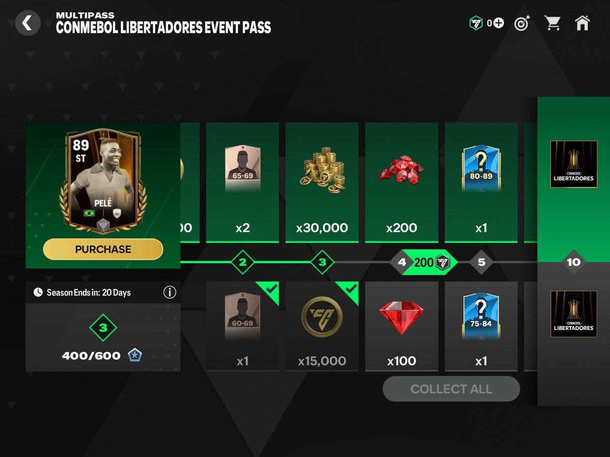 KJavierFM's tweet photo. MAJOR BUG ALERT 🚨🚨

For some people (including me ) Libertadores Event Pass premium rewards are locked even after buying the pass

When we click on purchase the option is gone because we've already bought it

Please look into it @EAHelp

@TASGAMING04 @rkreddyEAFC @tutiofifa https://t.co/xC5jNf5wTk