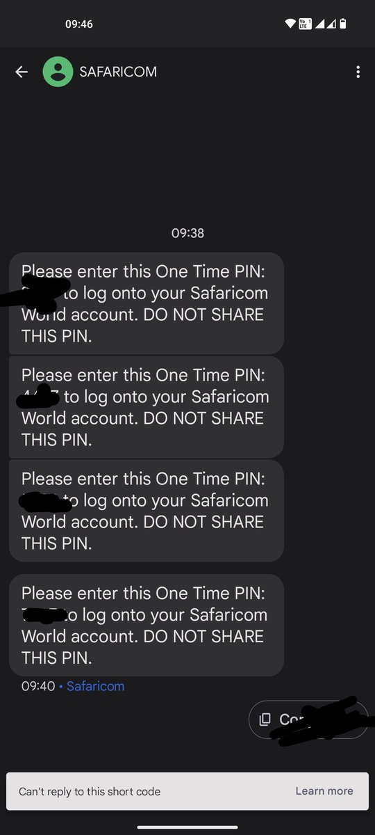 sriramkenya's tweet photo. @Safaricom_Care What action is Safaricom taking to stop this nonsense. The sender ID is Safaricom, but surely it's a scam. Received a call from this number 041 2010600 https://t.co/8pmpDIbRGa