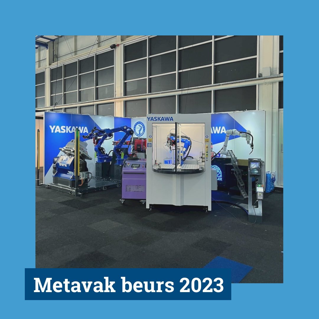 RoboFlexRobotic's tweet image. Metavak 2023 was weer een groot succes! 🤖 Roboflex schitterde met onze geautomatiseerde laserlascel, ontwikkeld in samenwerking met Lazrz en Yaskawa.

#Metavak2023 #Roboflex #innovatie #automatisering #Lazrz #Yaskawa #toekomst #Metavak #lassen #robot #robotisering #robots