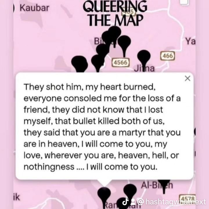 Hashtagwhatnext's tweet photo. Sharing the heartfelt messages of queer individuals who have lost their loved ones in the ongoing genocide. Let their stories inspire empathy, compassion, and solidarity.
#QueerVoices #queerlivesmatter #peaceforall #lgbt #queerwell #justiceforall #EqualityForAll https://t.co/blqaD4uAf3