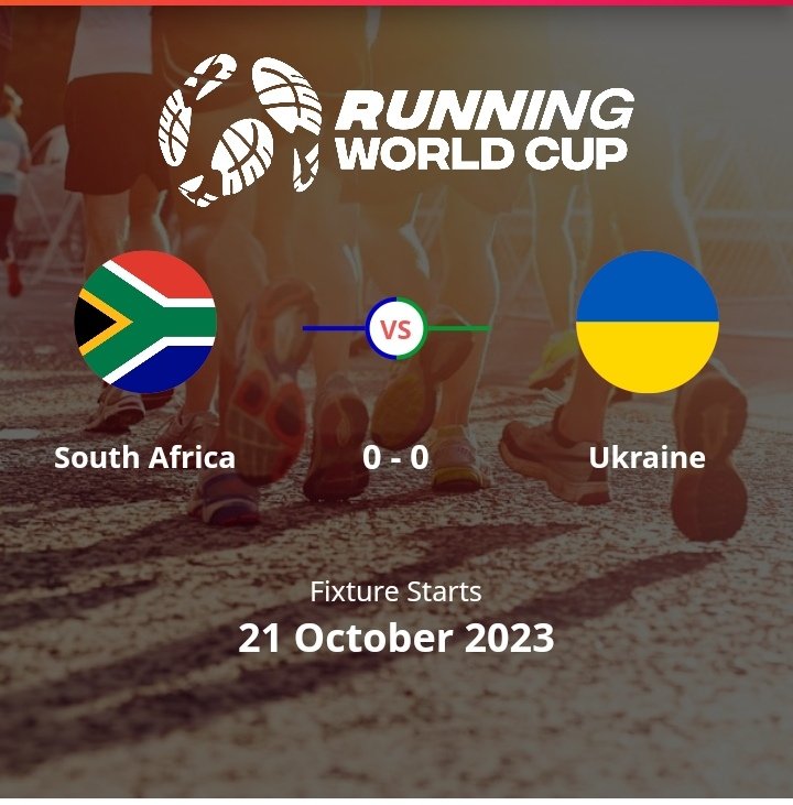 🚨 Happy Friyay y'all 💫💕 It's The 🅵🅸🅽🅰🅻🆂 weekend🏃🏾‍♀️ #RunningWorldCup2023 🇿🇦 🆚 🇺🇦 Let's do this!! Let's retain the crown 👑 #Run4Glory #Every3KMCounts #RepresentYourCountry I am on a forced leave, ran CPT with an injury, now paying for my sins 😭, will try to walk🙏🏾