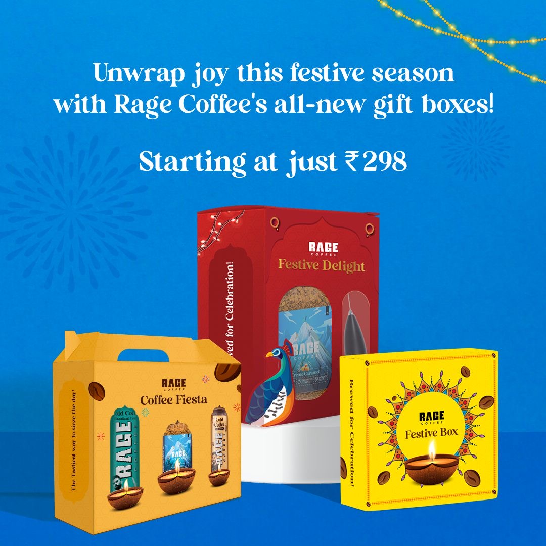 Rage Coffee (@theragecoffee) on Twitter photo Elevate your gifting game with us this season and let the festivities ignite with joy! 🎉
Partner with us for gifting solutions and more! 💯
Write to us at gifting@ragecoffee.com
#gifting #coffeetime #coffeegiftboxes #giftingpartner Elevate your gifting game with us this season and let the festivities ignite with joy! 🎉
Partner with us for gifting solutions and more! 💯
Write to us at gifting@ragecoffee.com
#gifting #coffeetime #coffeegiftboxes #giftingpartner