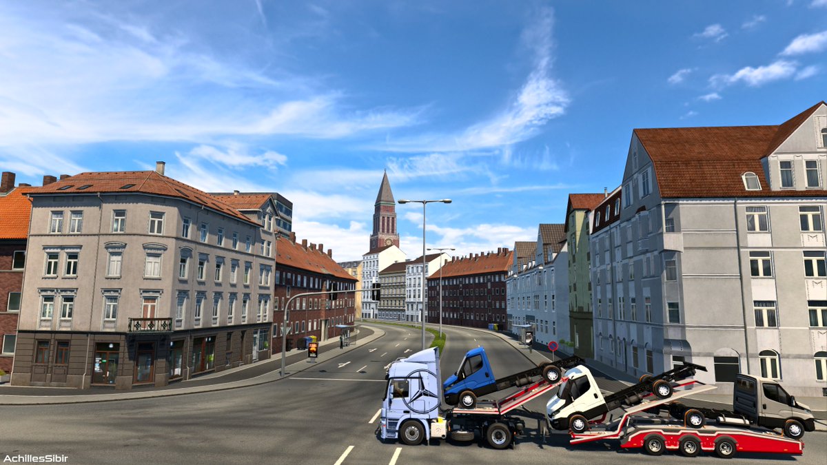 AchillesSibir's tweet photo. 1.48 Germany Rework #9
Kiel architectural buildings!
#ets2 #EuroTruckSimulator2 #BestCommunityEver #SCSsoftware #achillessibir #mercedestrucks  #Dotecmods #Dotec https://t.co/dUb7GFQwSt